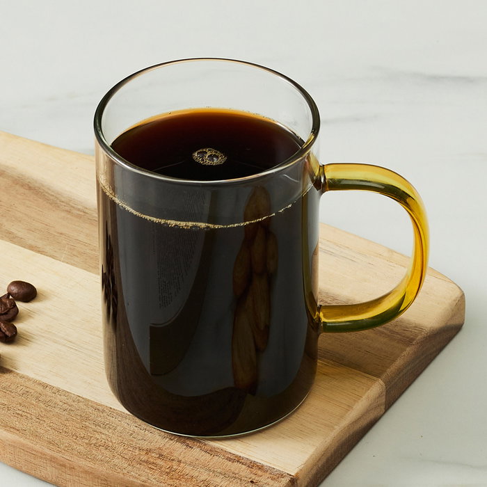 Home Deco Factory Mug en verre borosilicato 300 ml avec anse colorée