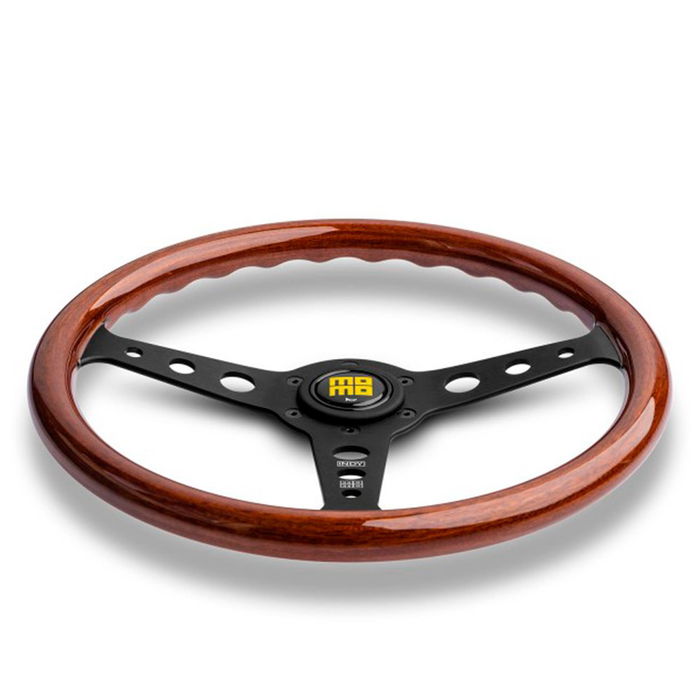 MOMO Volant Momo Indy Noir MOMVINDYHERBK351P 350 mm Bois d'Acajou