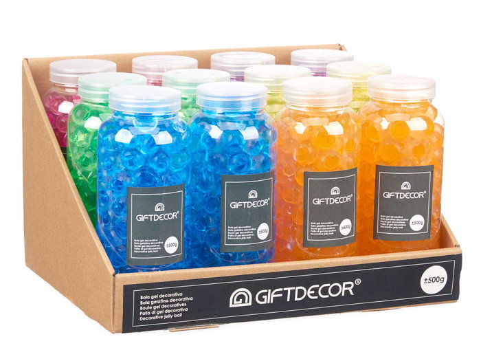 GIFTDECOR Lot de 24 Gel Décoratif Assorti 500g GIFTDECOR Lot de 24 Gel Décoratif Assorti 500g