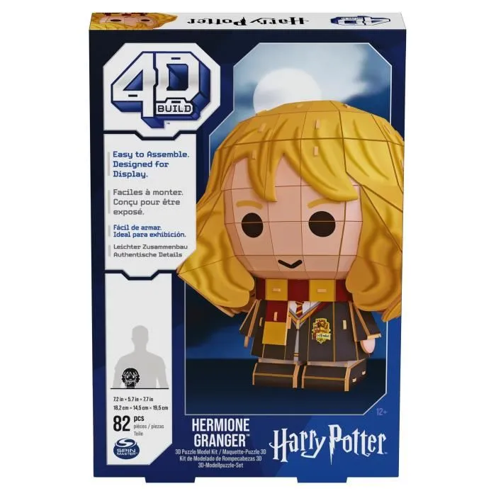 Spin Master Harry Potter 4D Build - Hermione Granger 3D Puzzle 82 pièces