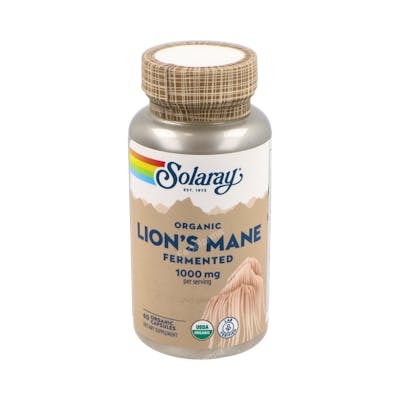 SOLARAY Melena de León (Lion's Mane) 500mg 60 capsules végétales