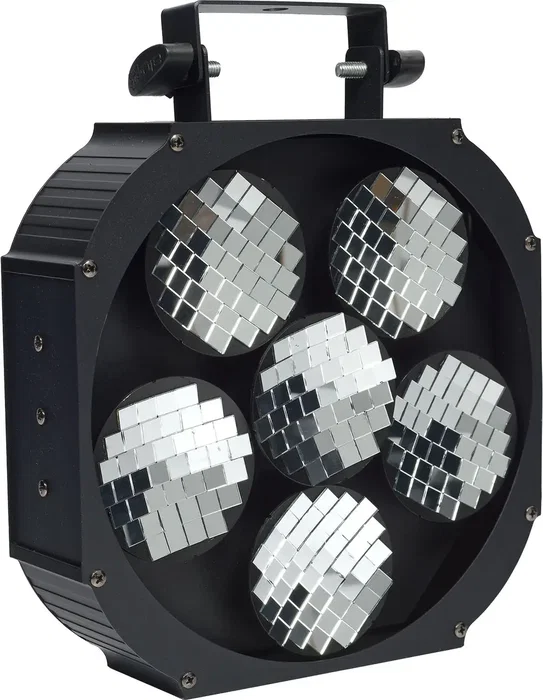 ALGAMLIGHT Effet Boule à Miroirs Motorisé, 6 disques, 20 W, DMX, avec câble et élingue