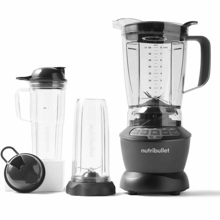 Nutribullet Combo NBF500DG - Blender 1200 W - Pichet 1,89 L - Noir Nutribullet Combo NBF500DG - Blender 1200 W - Pichet 1,89 L - Noir