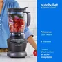 Nutribullet Blender Combo NBF500DG - Blender 1200W - Pichet Sans BPA 1.65L - 2 tasses et couvercles de voyage inclus - Noir - 3 vitesses, fonction pulse et programme Extract