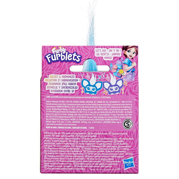 HASBRO Mini Furby Groo-Vee Furblet - Jouet électronique avec mélodies K-pop, son Furbish et clip porte-clés - Enfant +6 ans HASBRO Mini Furby Groo-Vee Furblet - Jouet électronique avec mélodies K-pop, son Furbish et clip porte-clés - Enfant +6 ans