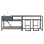 Meuble de cuisine Home ESPRIT Gris Naturel 127 x 100 x 90 cm 127 x 100 x 95 cm