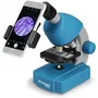 Bresser Microscope Junior - Grossissement 40x à 640x avec Éclairage LED - Kit d'Expérimentation pour Enfants à partir de 8 ans - Compact et sur Piles