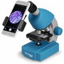 Bresser Microscope Junior 40x-640x Bleu avec kit d'expérimentation et éclairage LED
