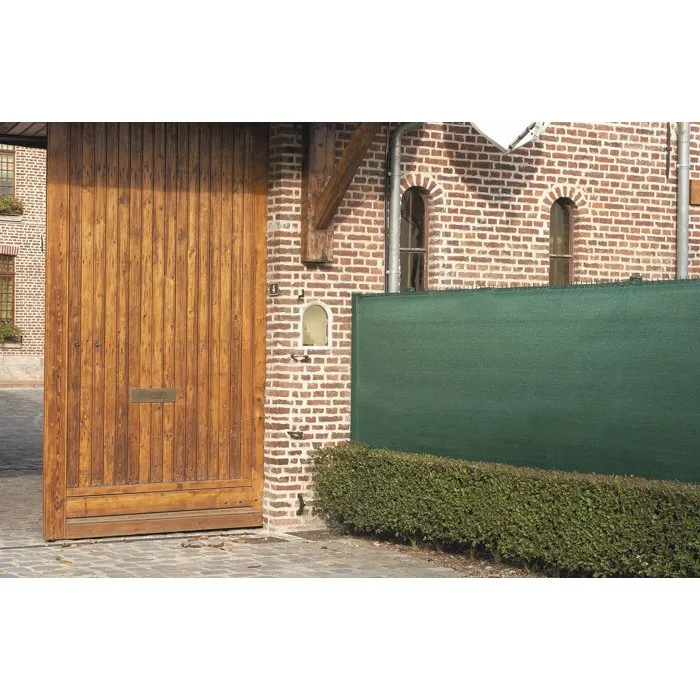 Nature NATURE - Natte brise-vue en polyéthylène tissé, 200 g/m², anti-UV, vert, 10 m x 1 m