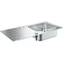 GROHE Evier de cuisine en acier inoxydable (inox) - Largeur 100 cm