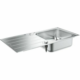 GROHE Évier K500 60-S 100/50 1.0 rev en acier inoxydable