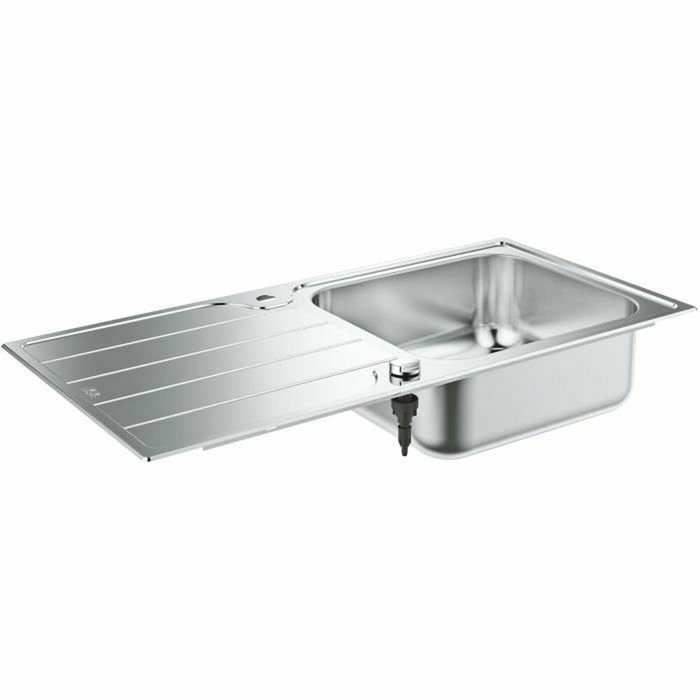 GROHE Évier K500 60-S 100/50 1.0 rev en acier inoxydable GROHE Évier K500 60-S 100/50 1.0 rev en acier inoxydable