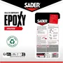 Sader - Colle époxy bicomposante rapide et résistante - Transparente - Pour bois, métal, verre, plastique, béton - Prise en 5 minutes - Seringue 25 ml
