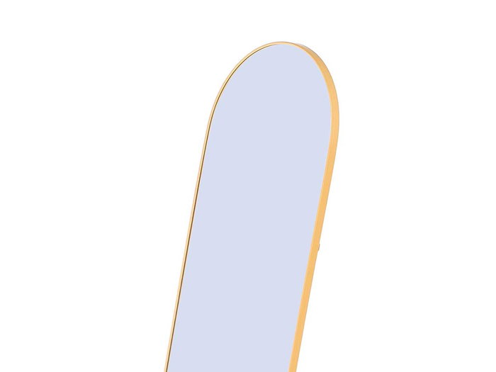 Giftdecor Miroir ovale avec support doré
