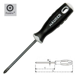 WOLFPACK LINEA PROFESIONAL Ciseau à bois Maurer manche bi-matière 8 mm