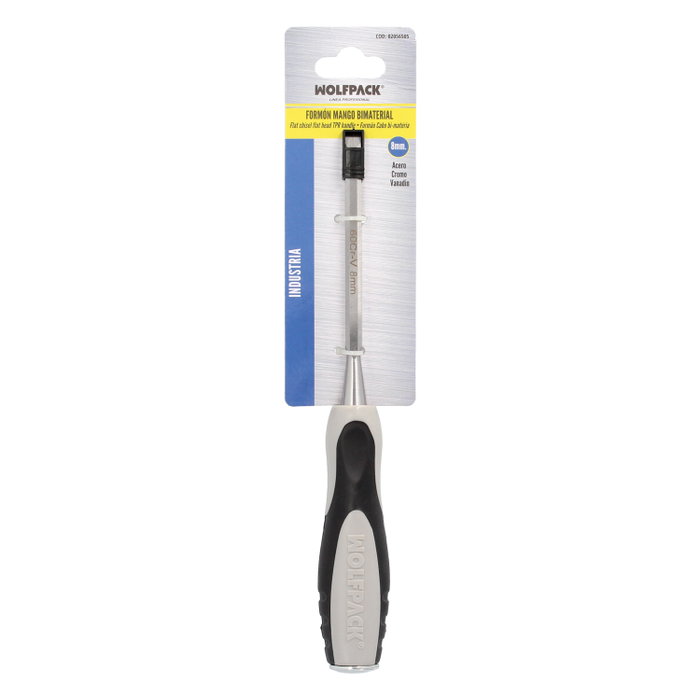 WOLFPACK LINEA PROFESIONAL Ciseau à bois Maurer manche bi-matière 8 mm WOLFPACK LINEA PROFESIONAL Ciseau à bois Maurer manche bi-matière 8 mm
