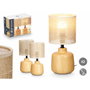 GIFTDECOR Set de 2 lampes de table rondes Marron