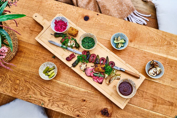 Forged Brochette Barbecue Churrasco en forme de V, 50 cm en acier inoxydable SS430