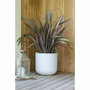 Eda Pot de fleurs Graphit Up Rond 40 cm Blanc cérusé