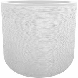 Eda Pot de fleurs Graphit Up Rond 40 cm Blanc cérusé