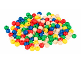 Innspiro Perles en bois rondes mix couleurs 6 mm