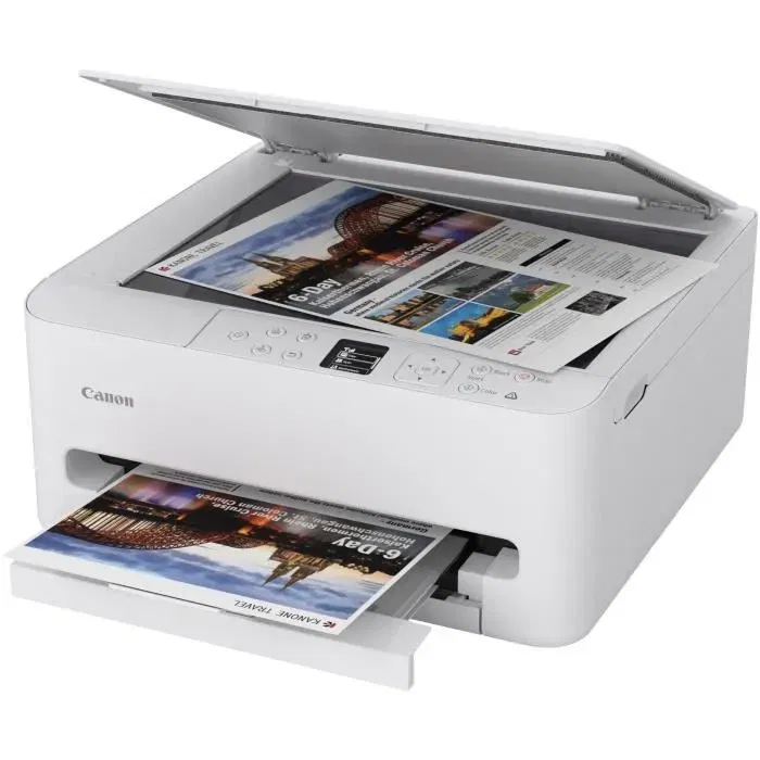 Canon PIXMA TS6550i - Imprimante multifonction jet d'encre avec Wi-Fi - Blanc