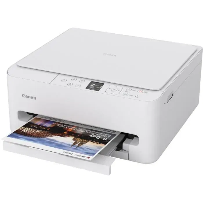 Canon PIXMA TS6550i - Imprimante multifonction jet d'encre avec Wi-Fi - Blanc