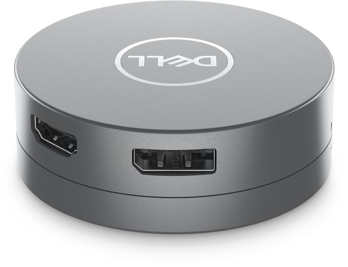 Dell Adaptateur multiport 6-en-1 USB-C, HDMI, DisplayPort, RJ-45, USB-A/C, 90W, Argent