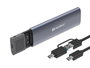 Sandberg Boîtier USB 3.2 pour SSD M.2 NVMe - Connexion USB-C/USB-A - Transfert jusqu'à 10 Gbps