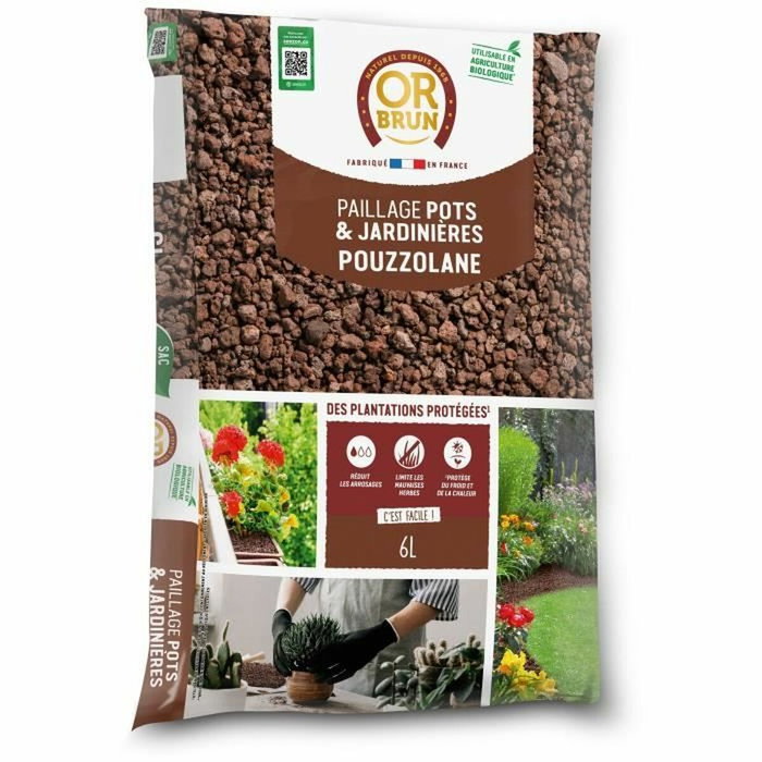 Or Brun Mulch de Pouzzolane Brown Gold 6 L Or Brun Mulch de Pouzzolane Brown Gold 6 L