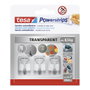 Tesa Powerstrips S Crochet adhésif transparent, charge max. 0.5 kg