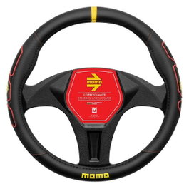 Momo Housse de volant Profile Noir-Rouge 38-39cm
