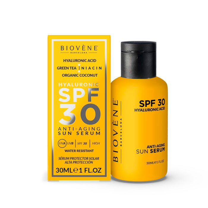 Biovène Sérum Solaire Anti-Âge Hyaluronique SPF30 Hydratant 30 ml