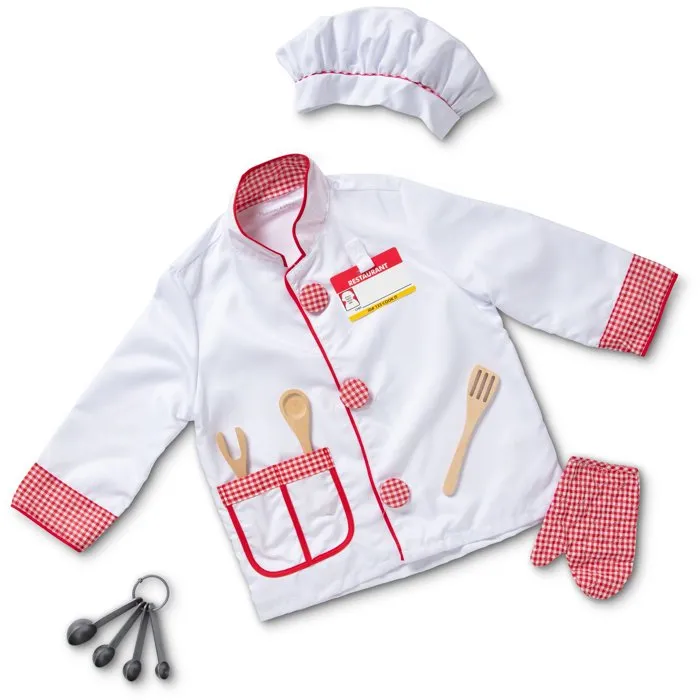 Melissa & Doug Déguisement Chef cuisinier avec accessoires Melissa & Doug Déguisement Chef cuisinier avec accessoires