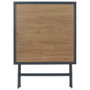Home Deco Factory Mesa Metal BCN Negra 70x70