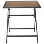 Home Deco Factory Mesa Metal BCN Negra 70x70