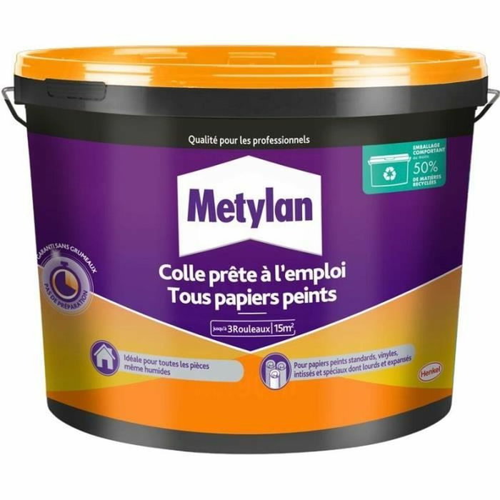 Metylan Colle pour tous papiers peints, Seau 2,25 kg Metylan Colle pour tous papiers peints, Seau 2,25 kg