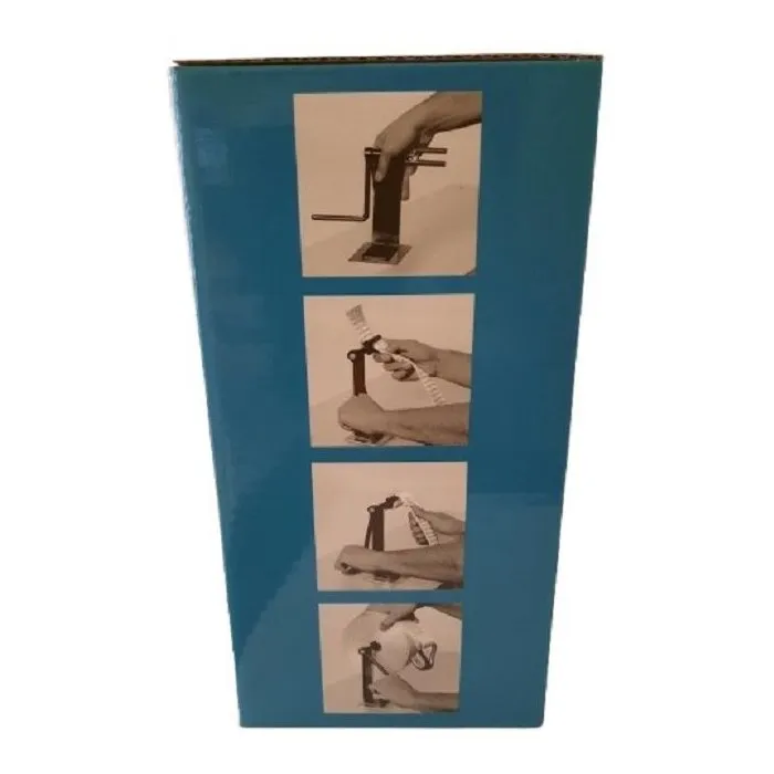 HTC Equipement Enrouleur de sangle en acier inoxydable avec base magnétique pour rangement et transport