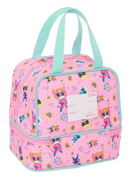 Safta Portameriendas Superkitties - Boîte à repas isotherme pour enfant avec motif Superkitties, 20 x 20 x 15 cm, recommandé à partir de 36 mois Safta Portameriendas Superkitties - Boîte à repas isotherme pour enfant avec motif Superkitties, 20 x 20 x 15 cm, recommandé à partir de 36 mois