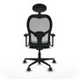 Piqueras y Crespo Chaise de Bureau Jorquera avec Appui-tête Vert émeraude