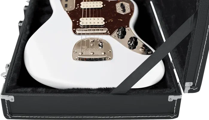 Gator Étui en bois Deluxe pour guitare style Jaguar - Noir Gator Étui en bois Deluxe pour guitare style Jaguar - Noir