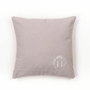Today Coussin Charme Chambray avec petite broderie Berenice 40 x 40 cm