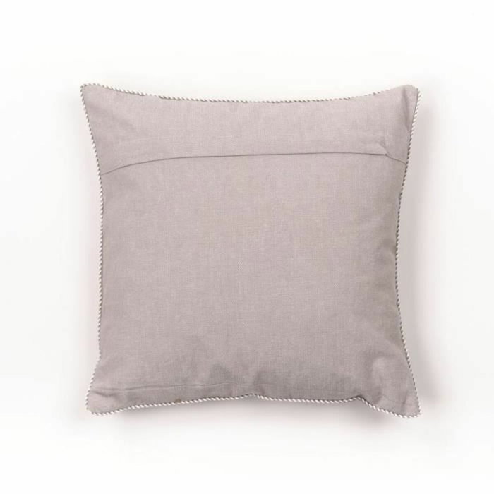 Today Coussin Charme Chambray avec petite broderie Berenice 40 x 40 cm Today Coussin Charme Chambray avec petite broderie Berenice 40 x 40 cm