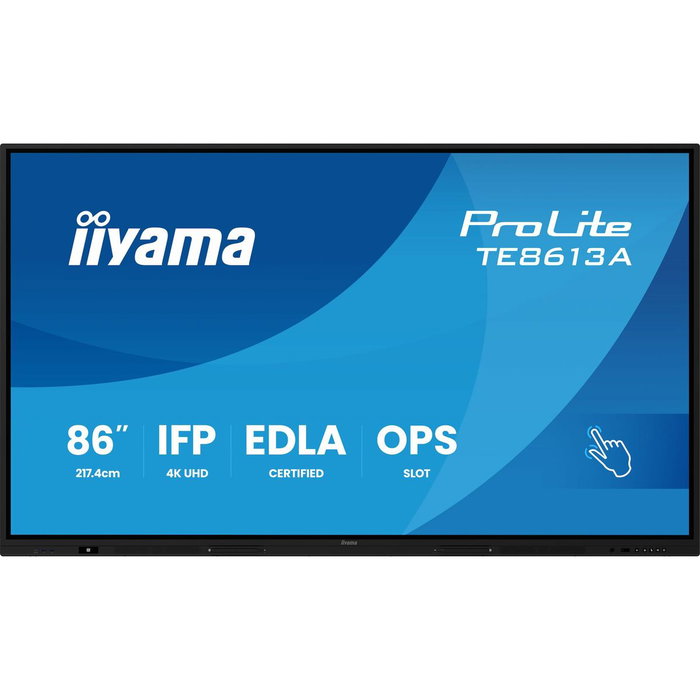 Écran Iiyama TE8613A-B1AG 86" 4K Ultra HD LCD