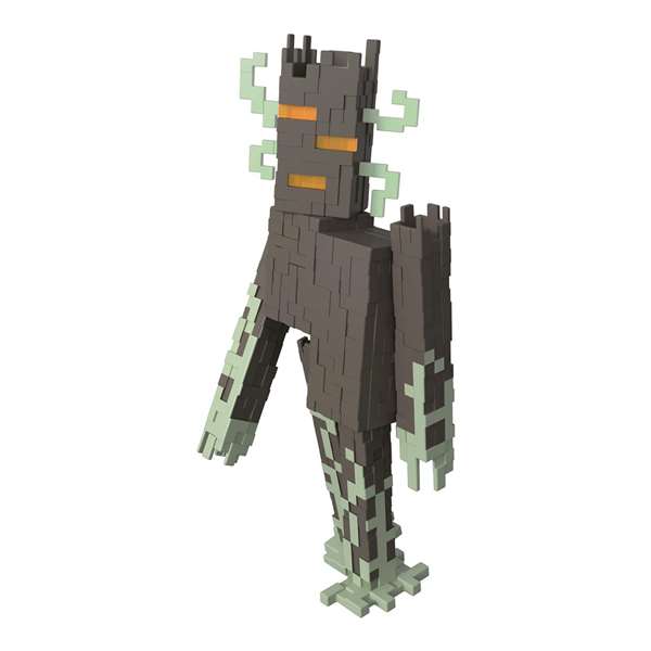 Mattel Minecraft Figure Crepitante - Figurine avec Lumières, Sons et Destruction Interactive du Biome du Jardin Pâle - Pour Enfants 6 ans et Plus - Référence Jkr45