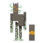 Mattel Minecraft Figure Crepitante - Figurine avec Lumières, Sons et Destruction Interactive du Biome du Jardin Pâle - Pour Enfants 6 ans et Plus - Référence Jkr45