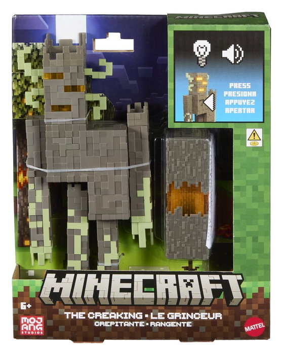 Mattel Minecraft Figurine Grinceur avec sons et lumières