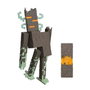 Mattel Minecraft Figure Crepitante - Figurine avec Lumières, Sons et Destruction Interactive du Biome du Jardin Pâle - Pour Enfants 6 ans et Plus - Référence Jkr45