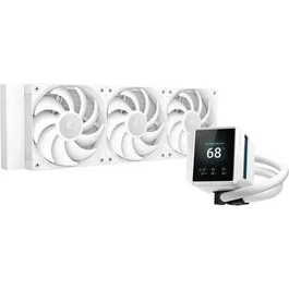 DeepCool Mystique 360 WH - Refroidisseur à liquide tout-en-un pour PC, 360 mm, ventilateurs 12 cm FDB, blanc (R-LX360-WHDSNMP-G-1)