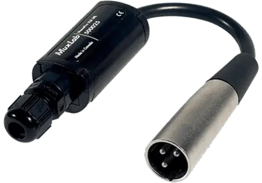 MUXLAB Câble Monopro XLR Mâle - Extenseur de Signal XLR pour Cat 5e/6, 300 m, Emetteur
